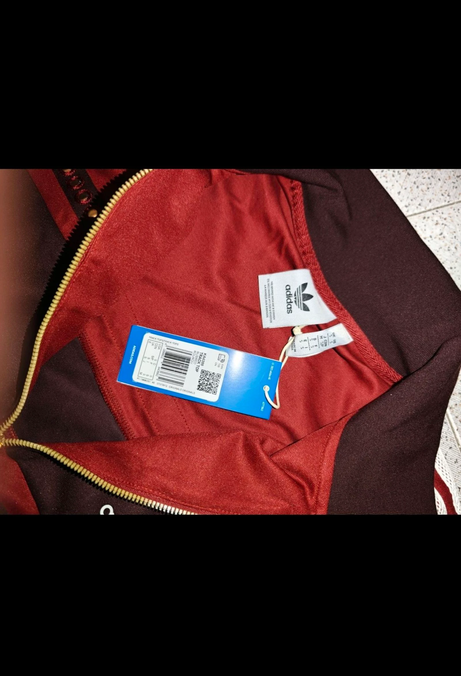 Chaqueta roja Adidas Track Top unisex talla S – photo 4